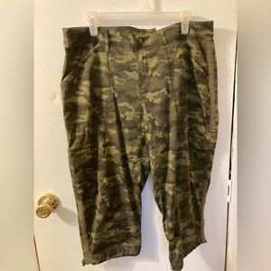 Camo capris. NWT. Time and True. Size 16.